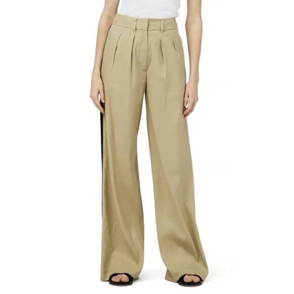 NWT Rag & Bone Shelly Wide Leg Beige Linen Pant - Size 4 - Picture 3 of 8
